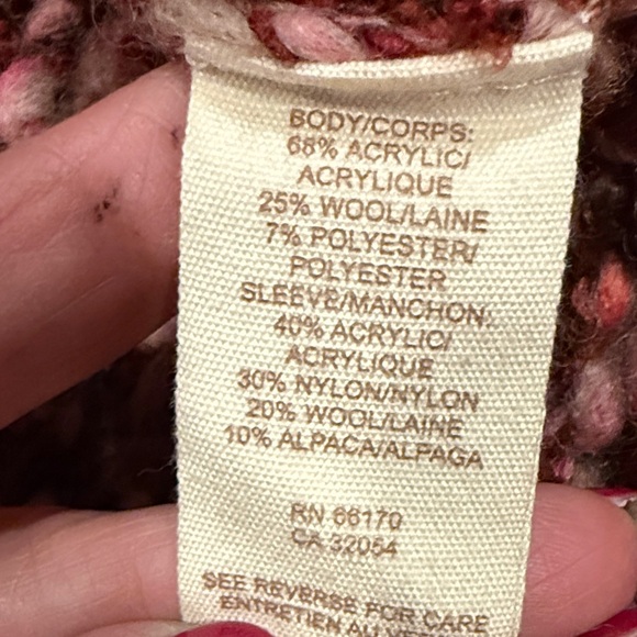 Free People pink and burgandy Knit Cardigan - Picture 4 of 4